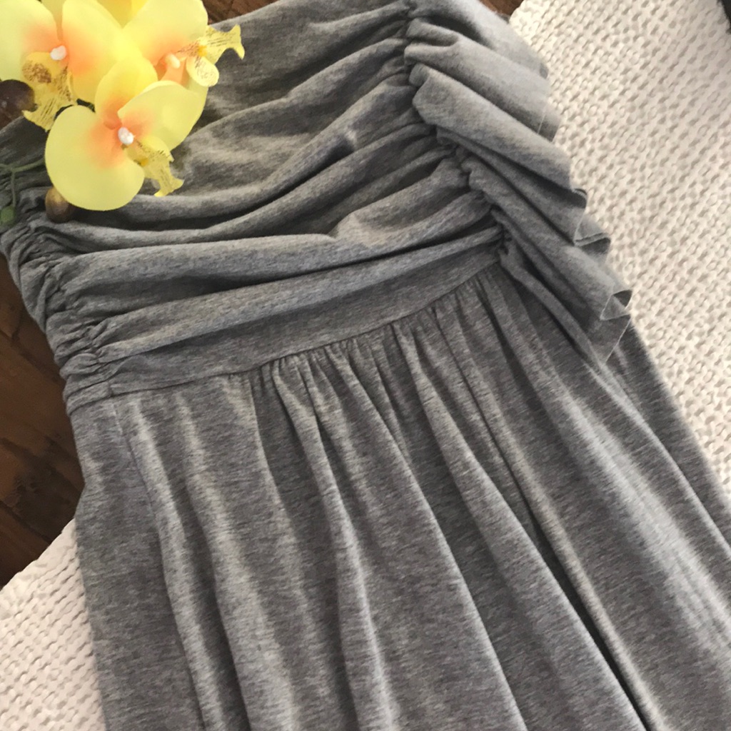 Strapless Gray Dress